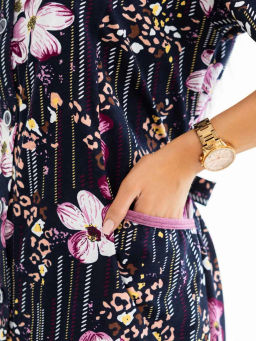 Халат женский, цвет темно-синий