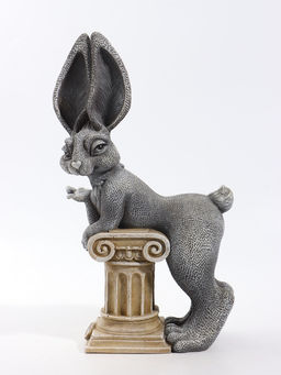 Фигурка декоративная «Зайка Диана», 11×25×42 см, серая
