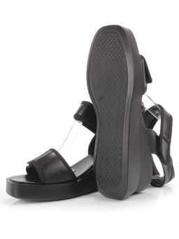 08-PEG248-2 BLACK Босоножки женские (натуральная кожа)