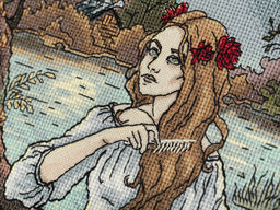 Набор для вышивания PANNA Золотая серия VS-7444 Славянская мифология. Русалка 27 х 36.5 см