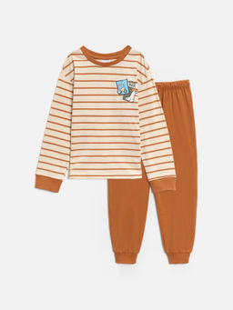 ACOOLA / Набор детский для мальчиков ((1)джемпер и (2)брюки) Lich бежевый  фото 3