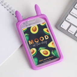 Чехол для бейджа с ушками Mood of the day, 11.5 х 7.5 см