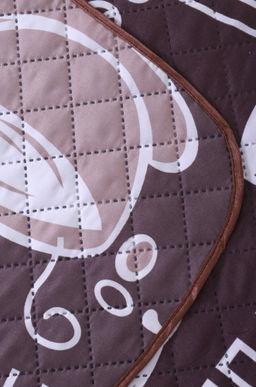 Покрывало-плед двухстороннее стеганое из полиэфирной ткани Полисатин Премиум 240Х212 N-Collection  фото 4