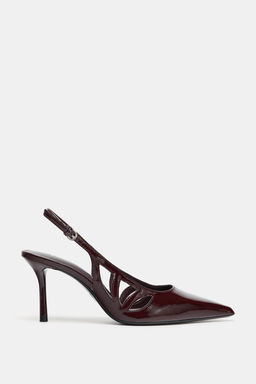 PATENT-EFFECT HIGH-HEEL SHOES - Zara фото 3