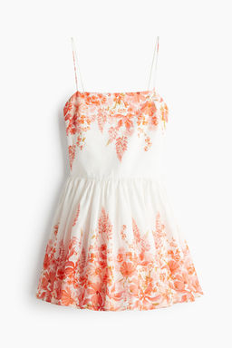 Vestido estampado de lino - H&m фото 6