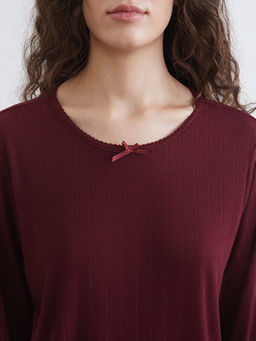 Bisiklet Yaka Kad?n Pijama Tak?m?