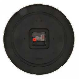 Часы настенные Абстракция д29,8см, h4,2см, мягкий ход, циферблат с рисунком, белый; цифры арабские, черный; корпус пластик, рефленый, белый/синий глянцевый; в коробке (Китай) - Домашняя мода фото 3