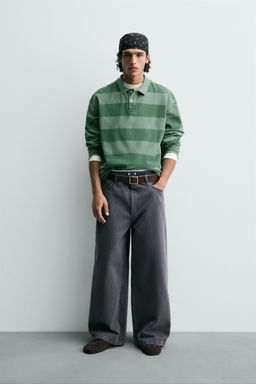WASHED STRIPED PIQU_ POLO SHIRT - Zara фото 8