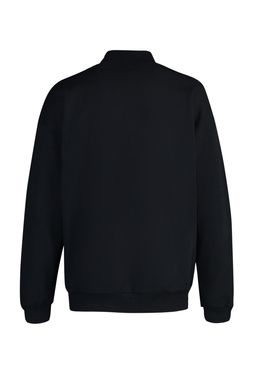 TRENDYOL MAN Siyah Oversize/Genis Kesim Fermuarl? Yaz? Bask?l? Ici Polar/S?cak Tutan Sweatshirt TMNAW23SW00017 - Trendyolmilla фото 11