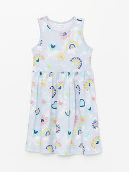 Bisiklet Yaka Bask?l? K?z ?ocuk Gecelik