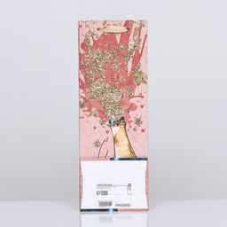 Пакет ламинированный под бутылку Брызги шампанского,13 х 36 х 10 см - UPAK LAND фото 2