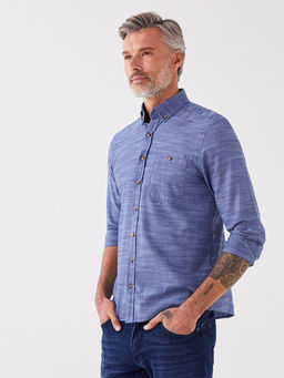 Regular Fit Uzun Kollu Poplin Erkek G?mlek