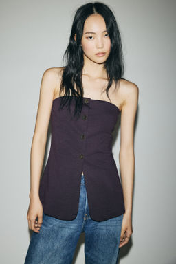 Chaleco bandeau en punto roma - H&m фото 3