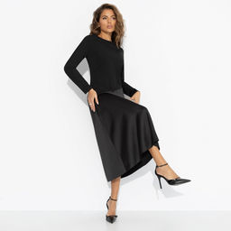 Платье комбинированное, Нежная утонченность / Новый год - Charutti фото 8