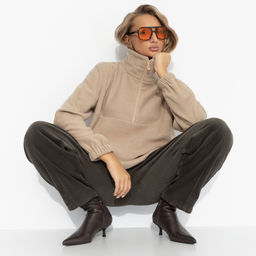 Свитшот флисовый, Игра на опережение (бежевый) - Charutti фото 6