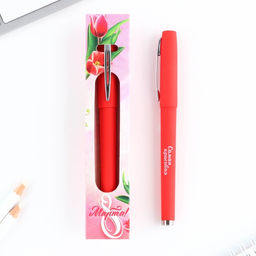 Цена за 2 шт. Ручка шариковая, синяя паста, 0.7 мм, корпус пластик 8 марта: Яркой весны