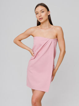 Однотонное вафельное полотенце Ромбы пудрово-розовый ПВ-11 (102) 70х140