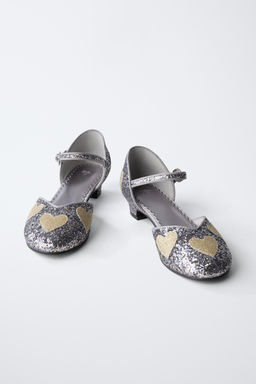 SPARKLING HEELS WITH HEARTS - Zara фото 3