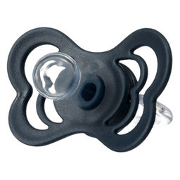 Соска - пустышка силиконовая классическая M&B, от 0 мес., с колпачком, синий