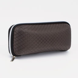 Футляр для очков молнии, 17 7 5 см, цвет коричневый