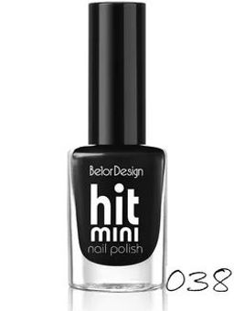 Belor Design Лак для ногтей "Mini HIT" №038 черный