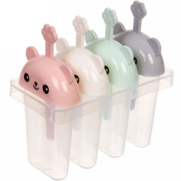 Цена за 2 шт. Форма для приготовления мороженого "Мишка" 4шт