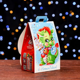 Цена за 5 шт. Подарочная коробка Домик дракоши 12 х 8,5 х 17,5 см - Simaland фото 2