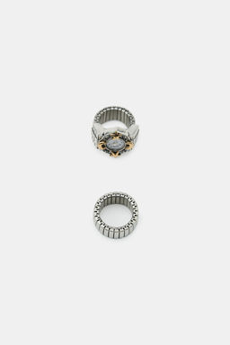 PACK OF 2 MESH WATCH RINGS - Zara фото 2