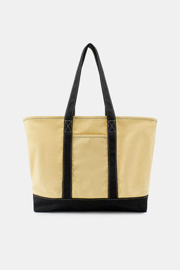 BOLSO SHOPPER COMBINADO / Mantequilla - Zara фото 2