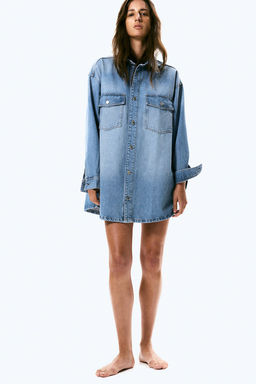 Camisa denim oversize - H&m фото 3