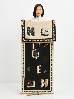 в составе ШЕРСТЬ и КАШЕМИР Большой, мягкий, теплый двусторонний палантин - Tantino фото 10