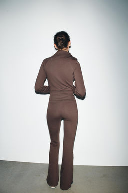 FLARE FLEECE TROUSERS - Zara фото 5