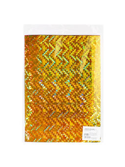 Бумага цветная формат А4, 10 листов, 5 цветов, самоклеящаяся голография