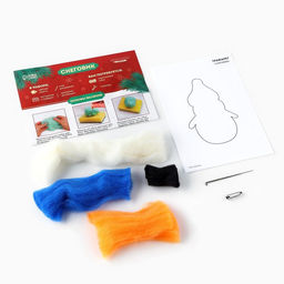 Валяние из шерсти на новый год. Брошь своими руками «Снеговичок», новогодний набор для творчества