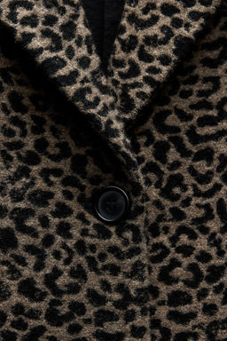 ANIMAL PRINT WOOL BLEND COAT ZW COLLECTION - Zara фото 6