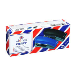 Цена за 2 шт. Степлер №24-26/6 25 листов, deVENTE Attomex пластиковый, чёрный