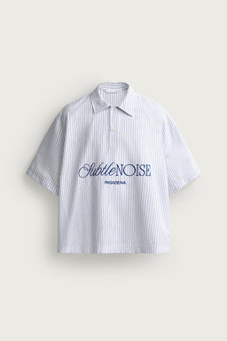 CAMISA POLO RELAXED FIT RAYAS BORDADO / rayas - Zara фото 6