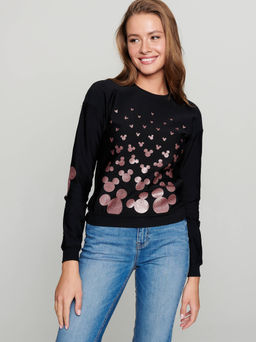 CONTE Джемпер женский DISNEY LD 1068 black-dusty rose