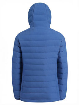 Куртка женская стёганая с капюшоном с графеновой подкладкой синего цвета 9624_1S