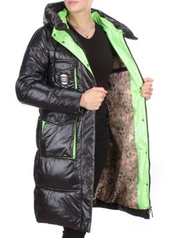 2187 BLACK Куртка зимняя женская AIKESDFRS (200 гр. холлофайбера) - Fashion фото 8