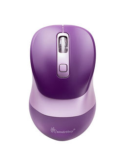 Мышь Smartbuy X57 Dual,беспроводная,BT+USB с зарядкой,4 кнопки, 2000dpi, 300мАч,фиолетовая