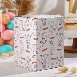 Конфетница Доляна «Зайка», 350 мл, цвет голубой