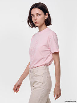 Nak??l? %100 Pamuklu Kad?n Ti??rt