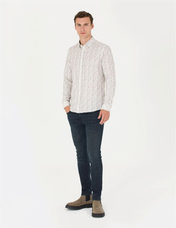 Haki Slim Fit Uzun Kollu G_mlek - Pierre cardin фото 4