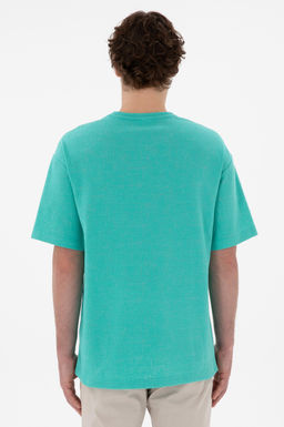 Erkek Comfort Fit Bisiklet Yaka Mint Jakarl_ _nterlok Ti__rt Sepette S_rpriz _ndirim - U.s. polo assn фото 5