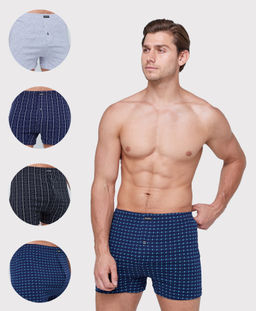 Трусы мужские боксеры Rogers 532 хлопок принт размеры M, L, XL, 2XL, 3XL, 4XL, 5XL