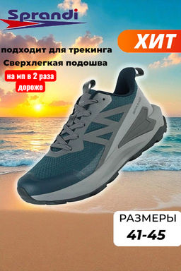 Мужские кроссовки для трекинга Синий/Серый/Серый