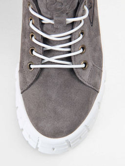 Ботинки 243.212131w. серый замок замша/Мех