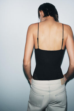 POLYAMIDE LINGERIE BODYSUIT - Zara фото 17