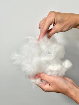 Лебяжий (искусственный) пух, 1 кг - 1 пакет, полиэфирное волокно-100%
